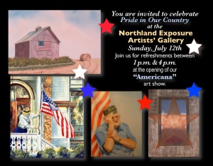 Americana Opening at Northland Exposure Artists Gallery